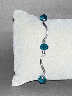 Minimalist Silver Wave Bracelet